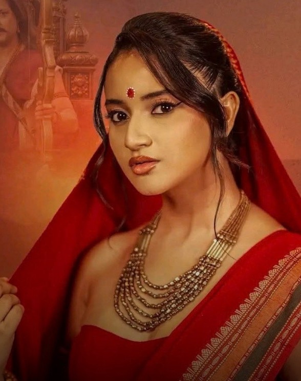 Eva Giri background portrait
