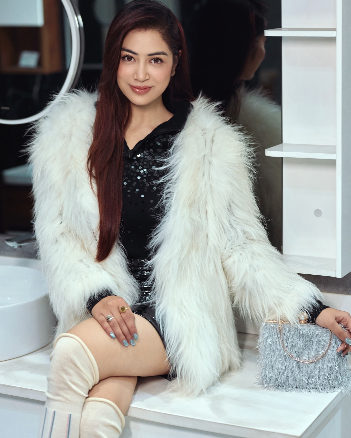 Namrata Shrestha background portrait