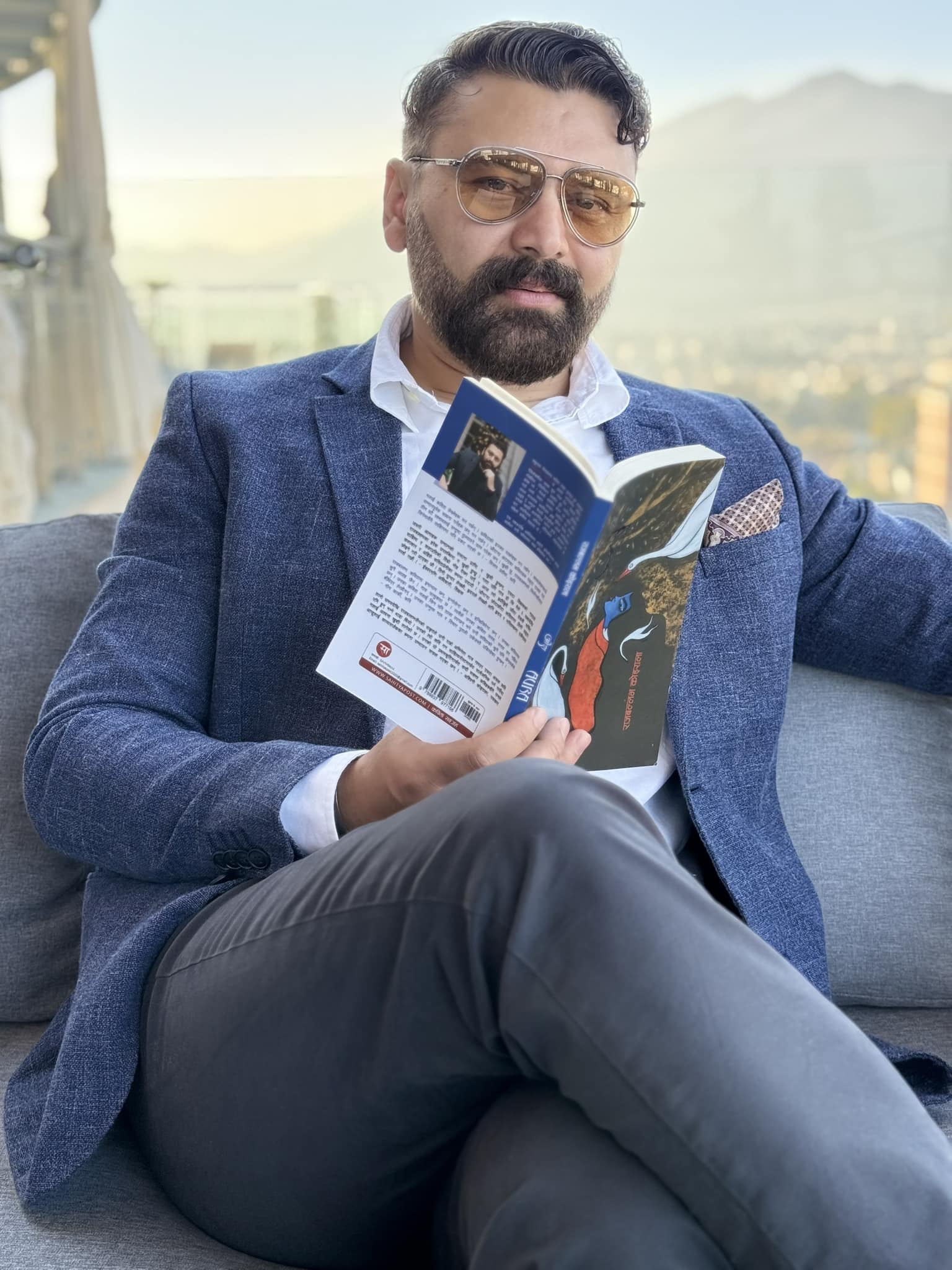 Raj Ballav Koirala background portrait