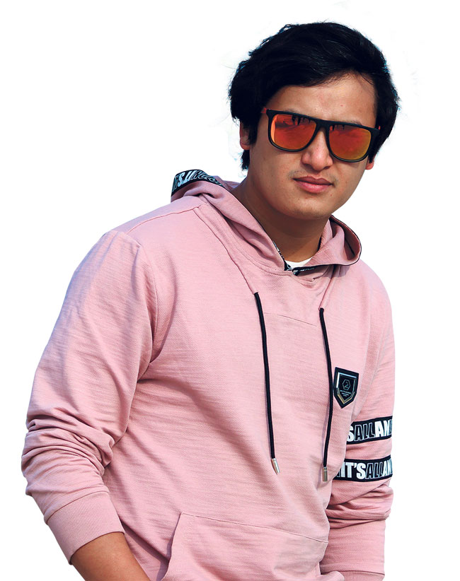 Salon Basnet background portrait